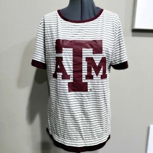 Emerson Street Clothing Co. women's Texas A&M Aggies striped blouse size…